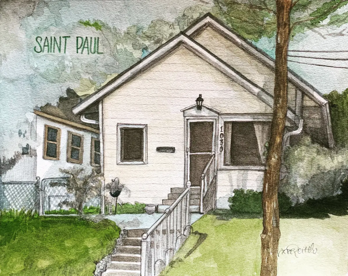 Watercolor illustration commissioned for a private client.